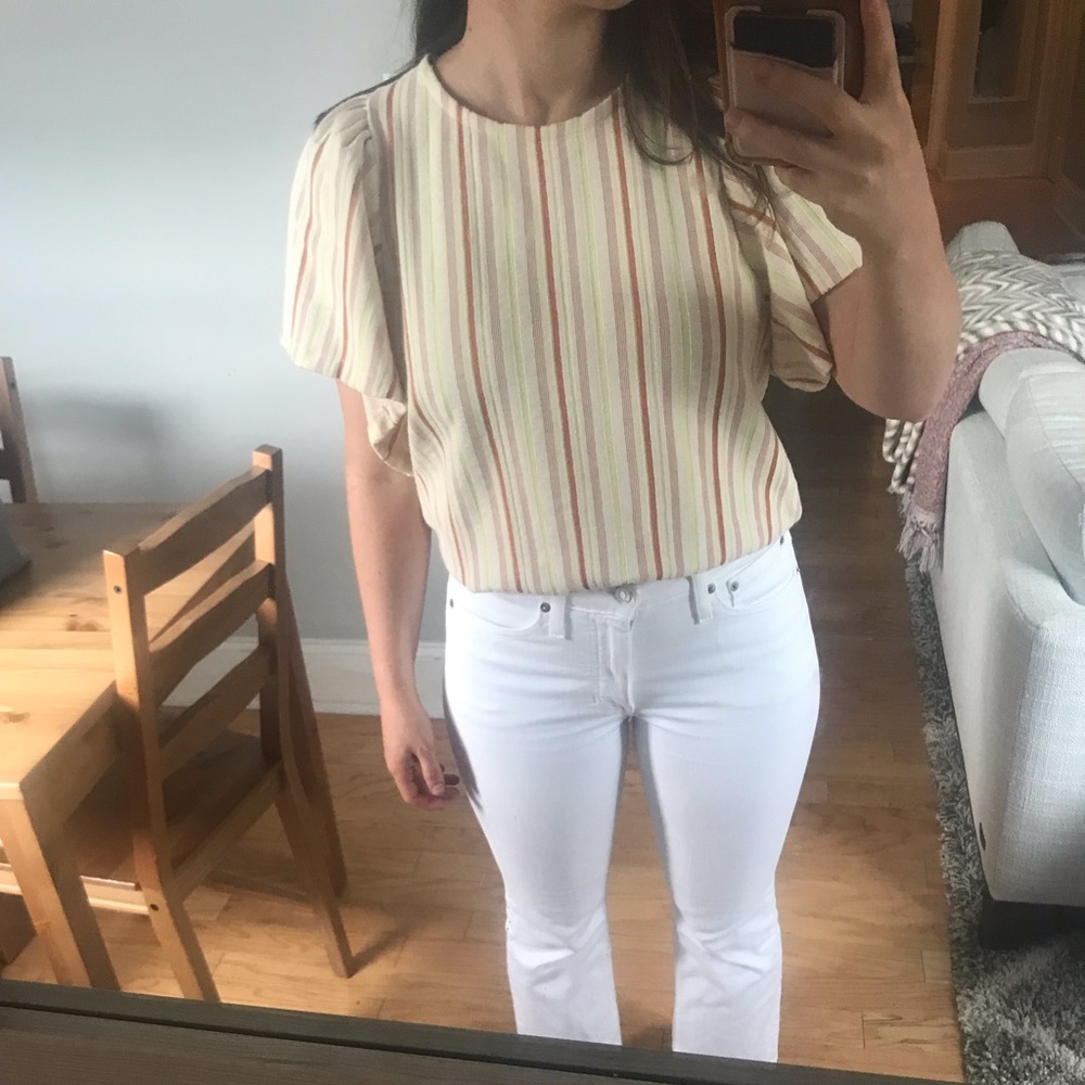Madewell Textured Striped Top